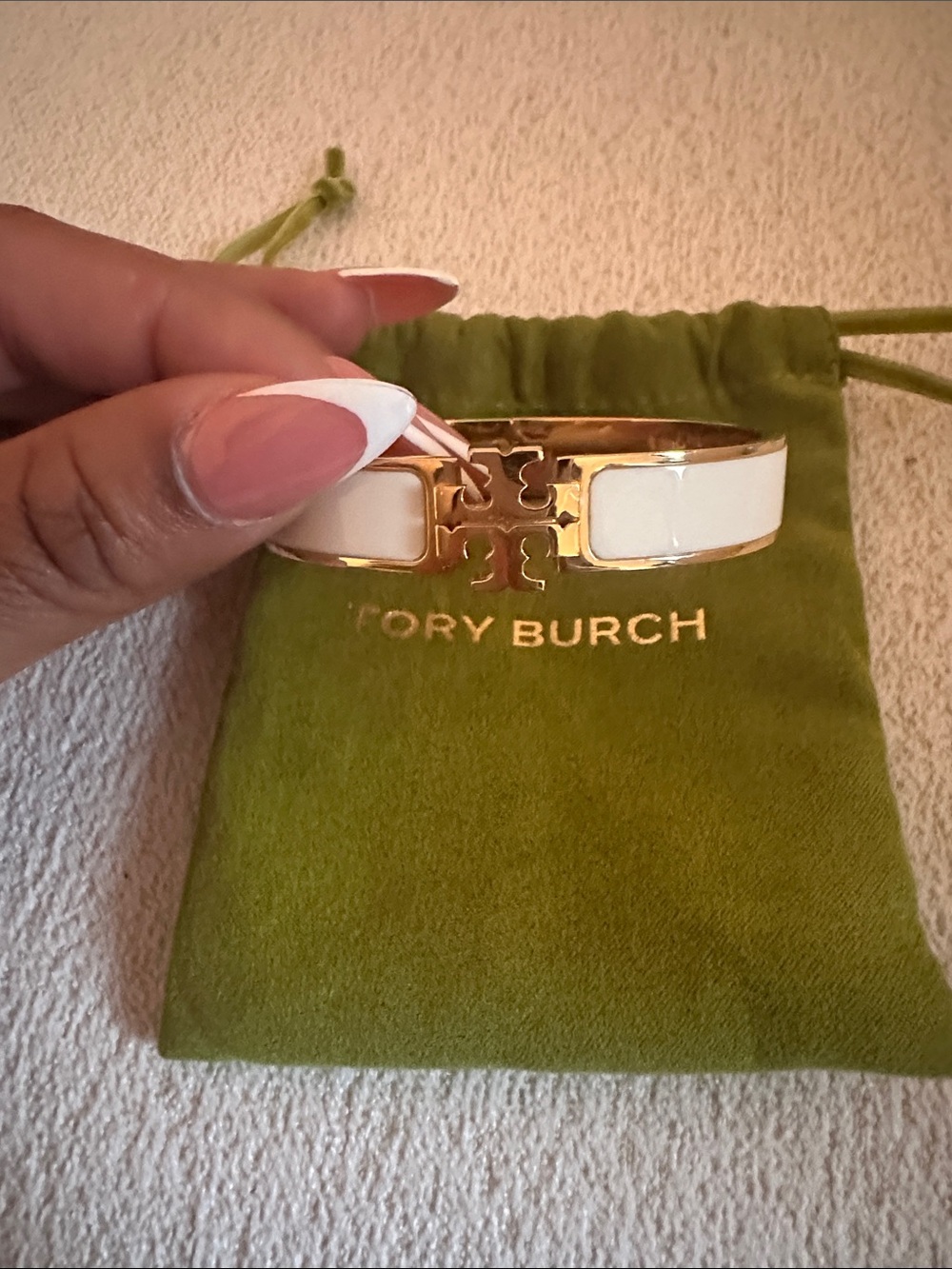 Tory Burch Cream Icon Bracelet